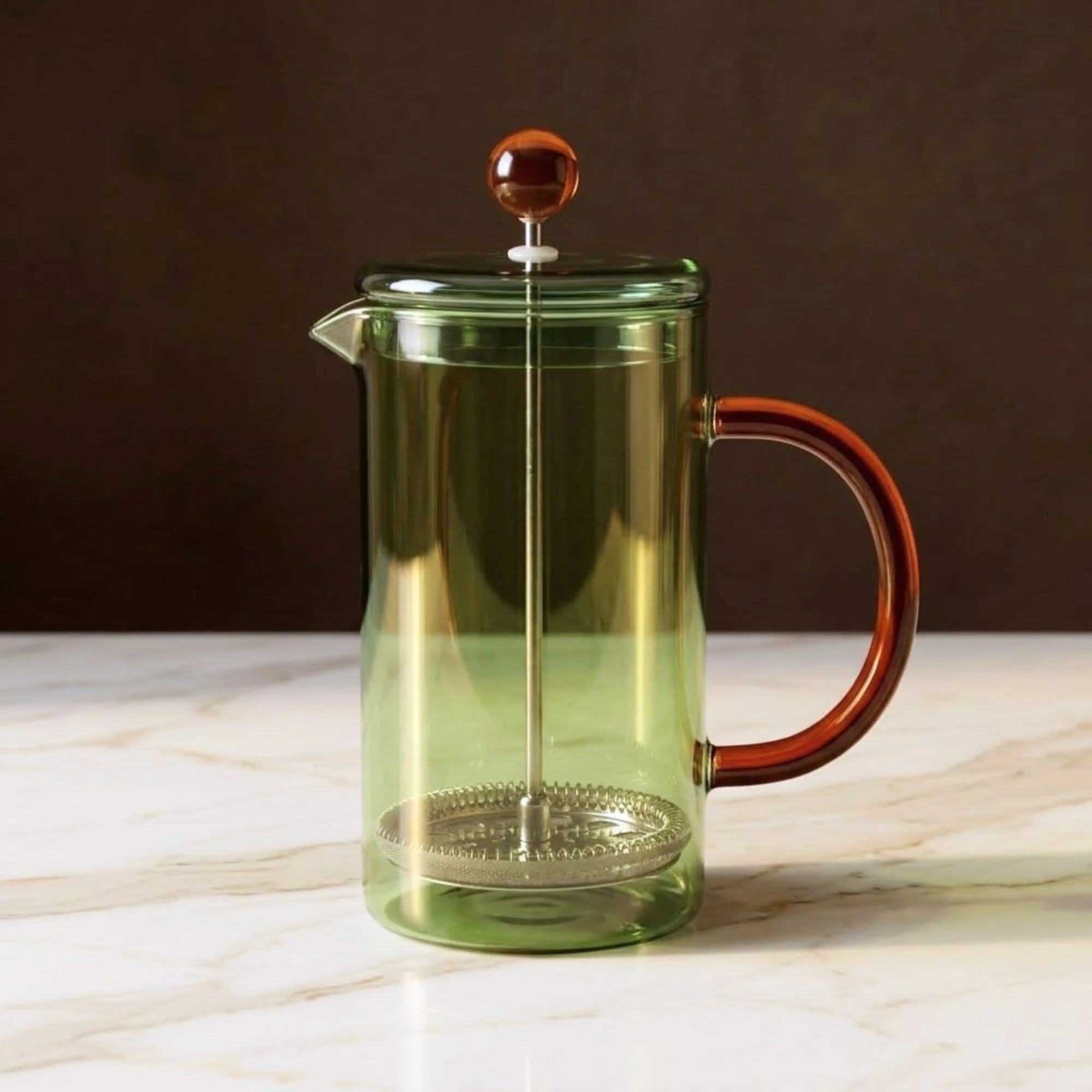 Prestigious Niko French Press Green amp Amber Fine