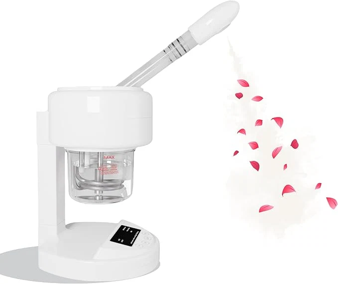 Long-Lasting Nano Ionic Facial Steamer 360° Rotatable Portable Mist Sprayer Warm Mist Face Powerful