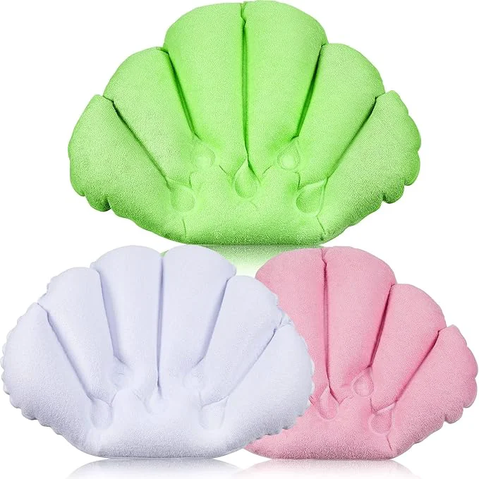Classic 3 Pieces Inflatable Bath Pillow Organic