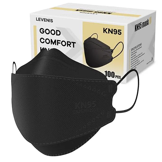 Modern LEVENIS KN95 Face Masks 100 Pack Breathable Comfortable and Disposable KN95 Expertly Made