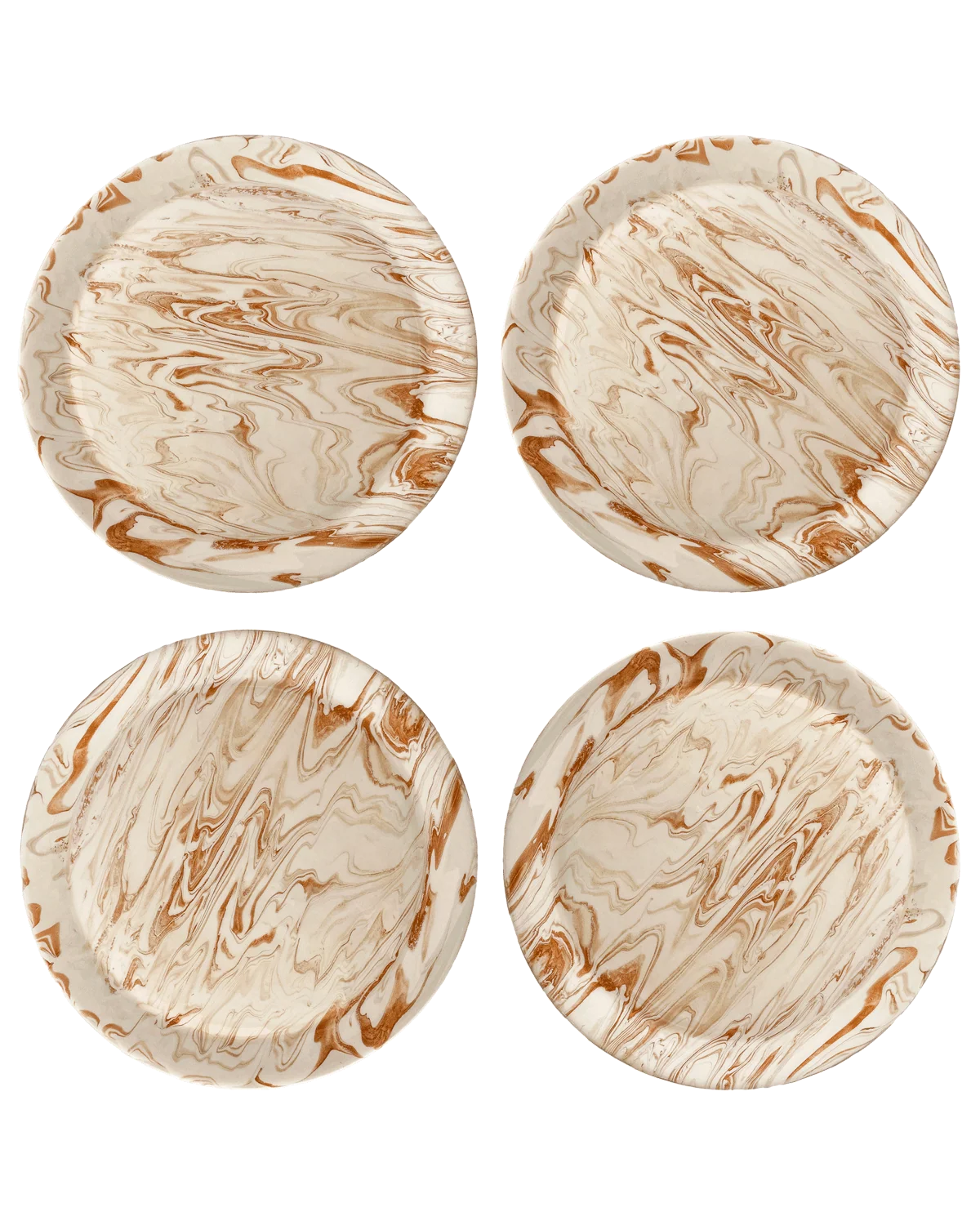 Breathable Marbled Terra Dinner Plate – Set of 4 Sustainable