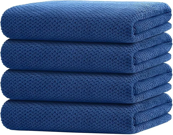 High-Grade HOMEXCEL Bath Towel Set Pack of 4 30 x 60 Inches Large Microfiber Bath Towels Consistent