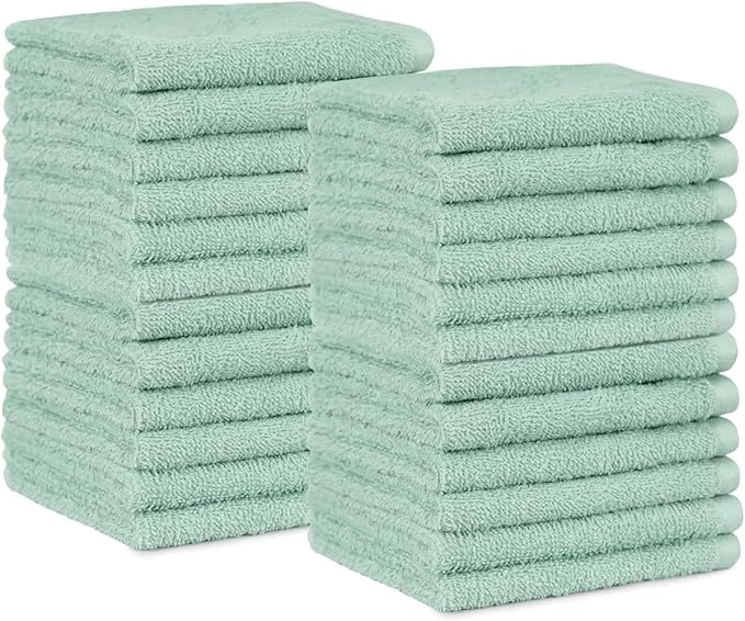 Consistent Amazon Basics Washcloth for Bathroom Cotton Extra Absorbent Fast Drying Secure