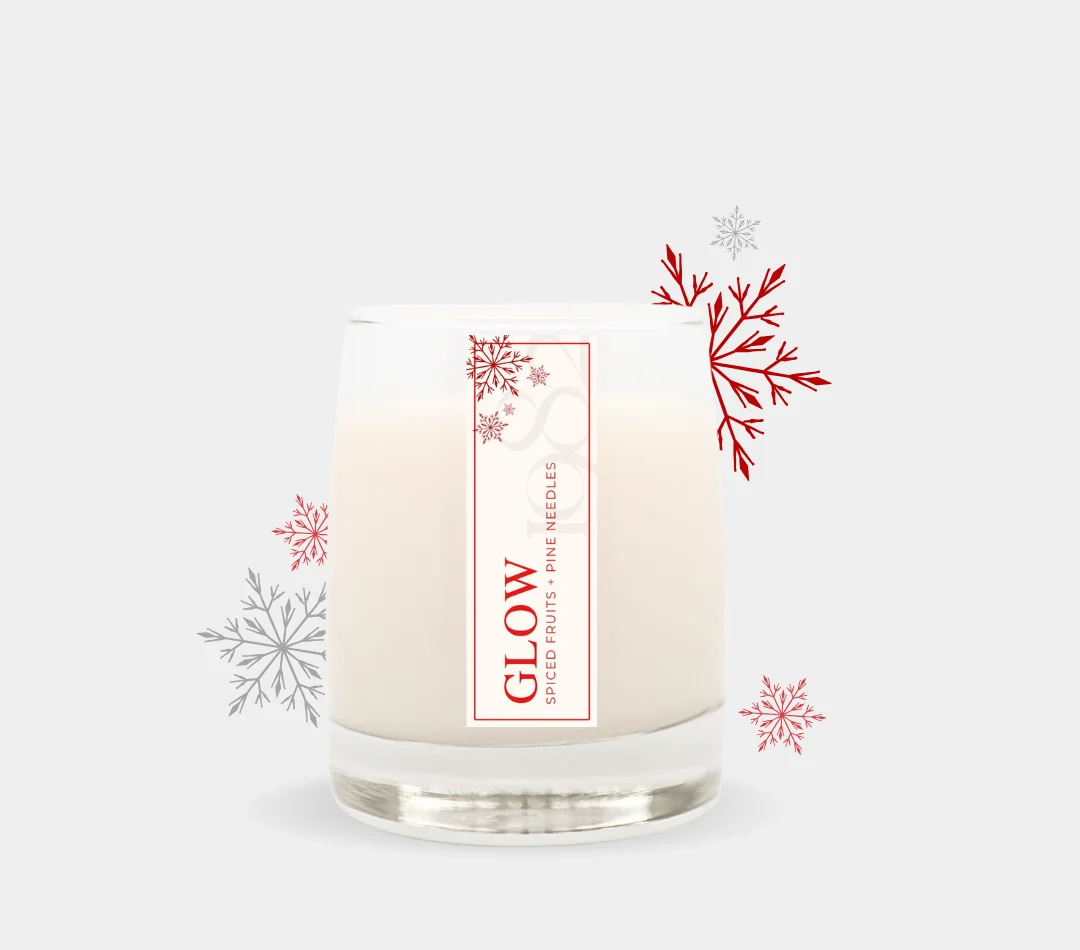 Reusable Glow 8.5oz – Notes Spiced Fruit Pine Needles Simmered Pear Evergreen Convenient