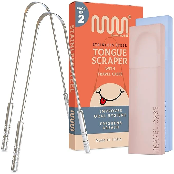 Carefully Designed MasterMedi Tongue Scraper for Adults Healthy