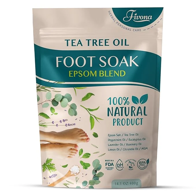 Environmentally Friendly Fivona Tea Tree Foot Soak Blend 14.1 oz Convenient