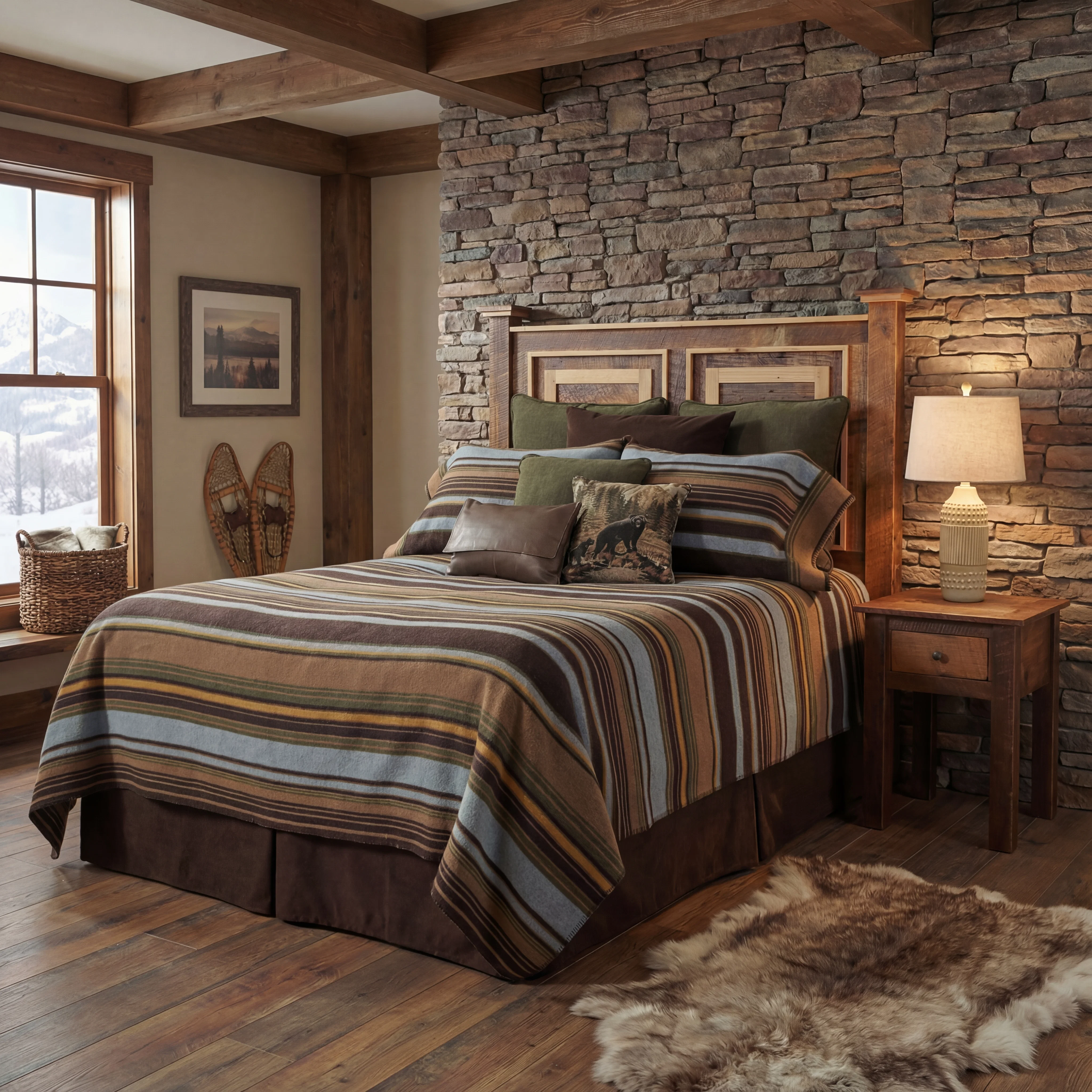 Pure Hudson Earth Bedspread Set Functional