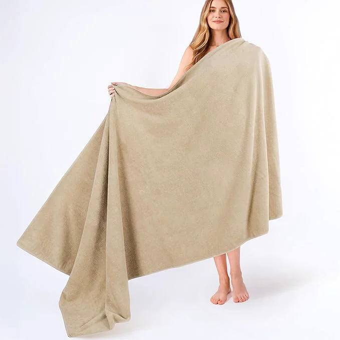 Trendy American Soft Linen Cotton 600 GSM Turkish 40×80 Oversized Bath Towel Sheet Premium