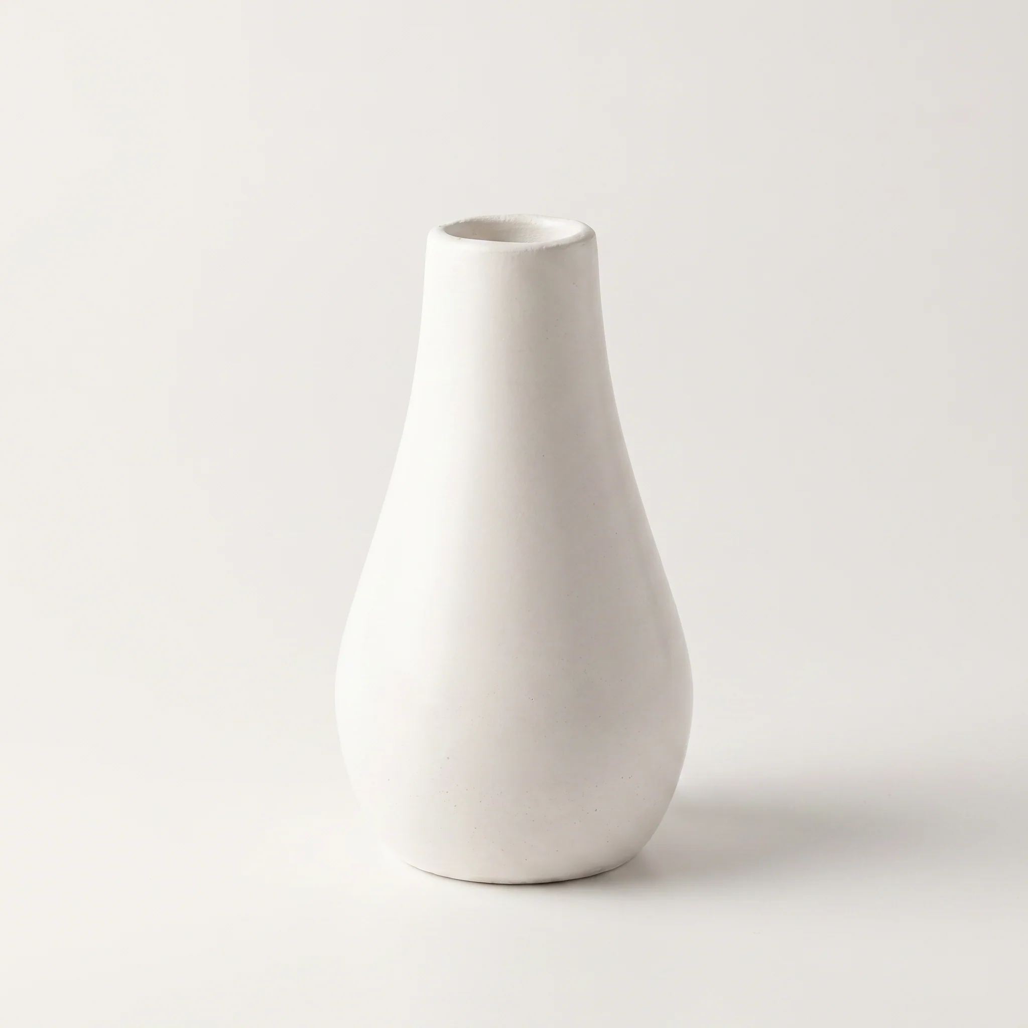 Pure Classic Milk Bottle Vase Gypsum White 5 quot Quality