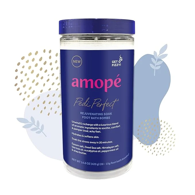 Original Amopé Pedi Rejuvenating Foot Soak Foot Bath Bombs Relaxing Foot Spa Lightweight