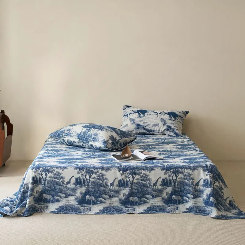 Genuine Ownkoti Country Toile Pure Cotton Sheet Bedspread Elegant