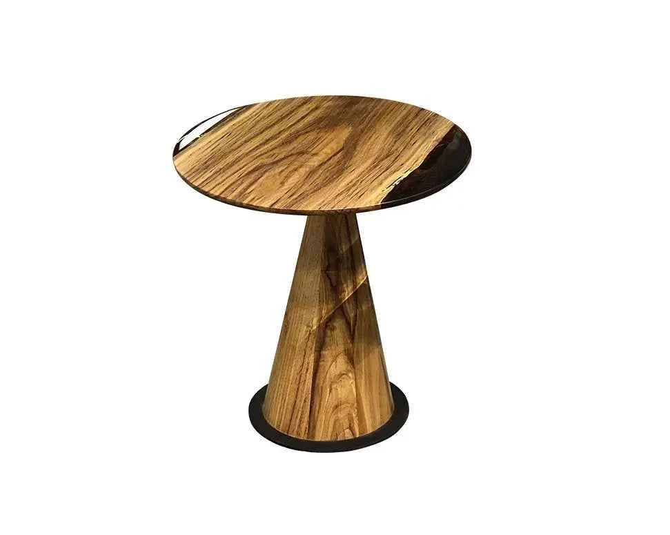High-Grade Mushroom Side amp End table Made of Walnut and Epoxy Resin Premium Material
