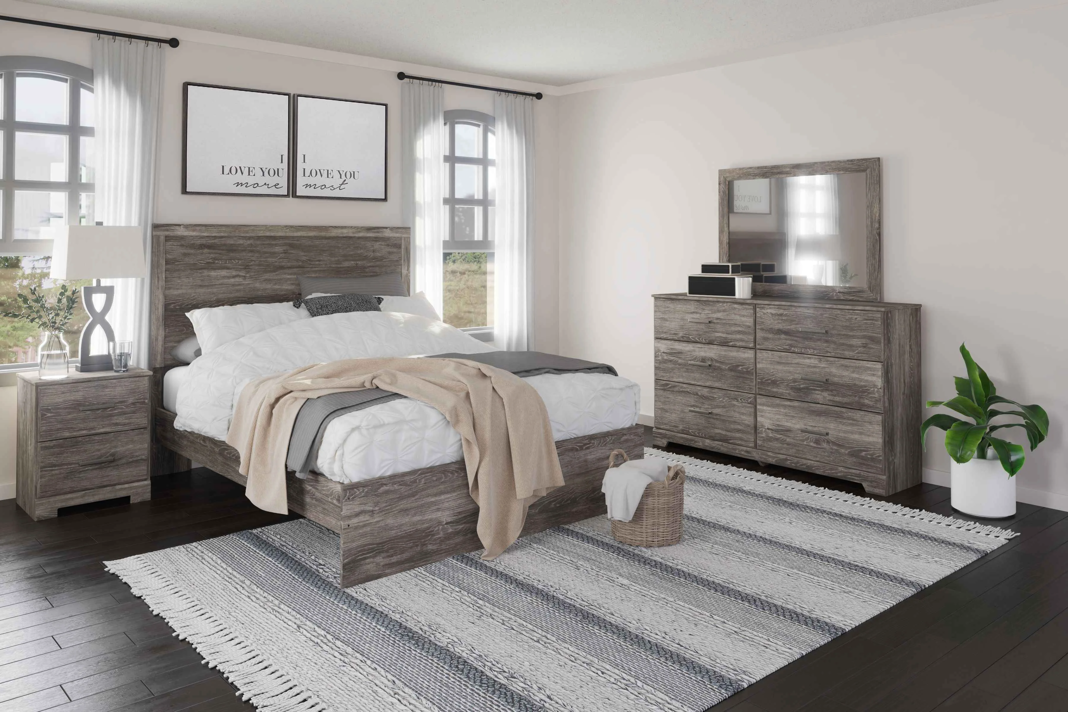 Verified Ralinksi – Two Drawer Night Stand – Gray First-Class