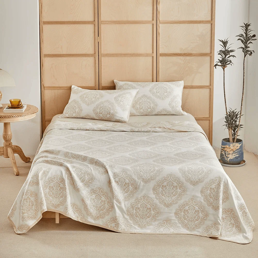 High-Performance Ownkoti Vintage European Scroll Jacquard Bedding Set Specialty