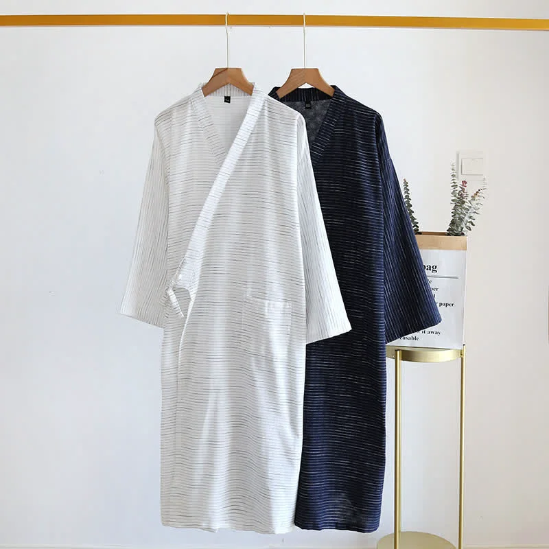 Official Ownkoti Unisex Cotton Gauze Kimono Lounge Robe Carefully Designed