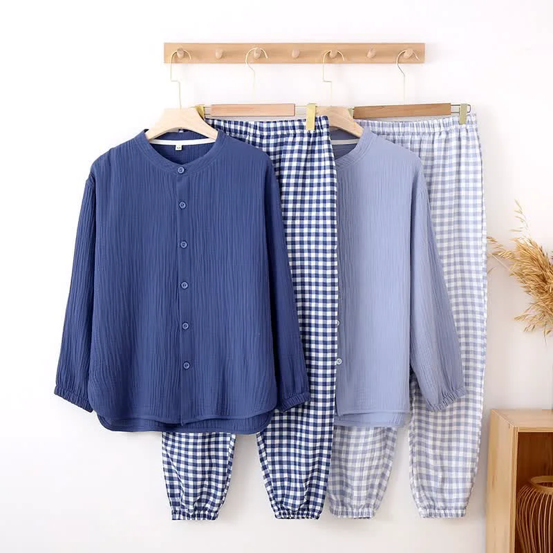 Exclusive Ownkoti Mixed-Match Gingham Print Loungewear Set Organic