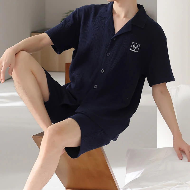 High-Grade Ownkoti Unisex Cotton Gauze Resort Loungewear Set Modern
