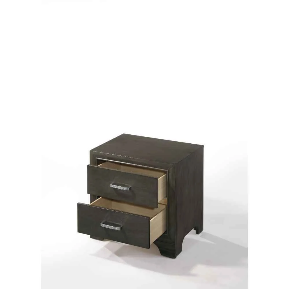 Solid Carine II – Nightstand – Gray Official