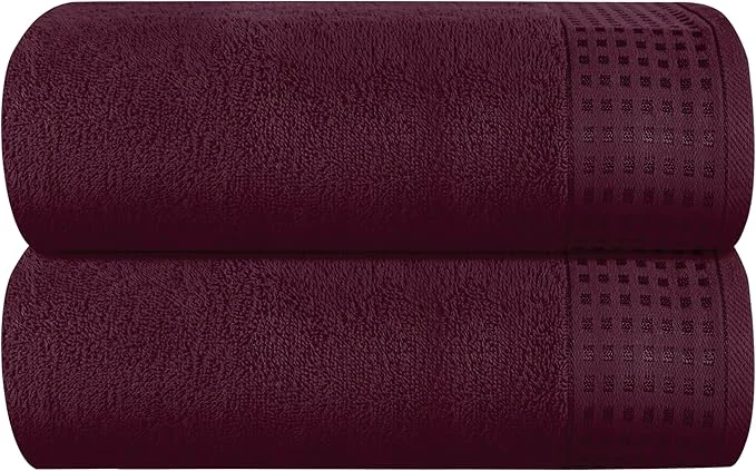 Comfortable GLAMBURG Cotton Oversized 2 Pack Bath Sheets 35×70 Ultra Soft Highly Secure