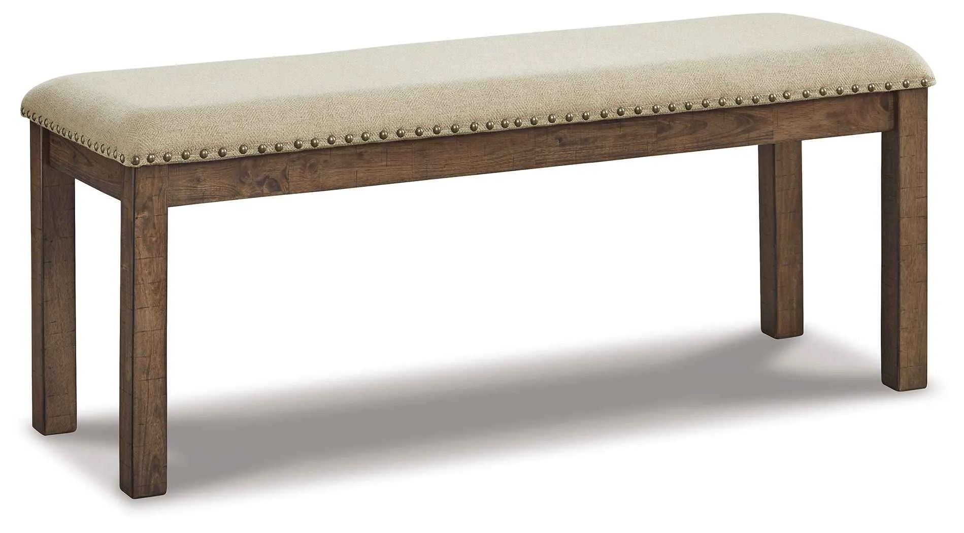 Comfortable Moriville – Upholstered Bench – Beige Smooth