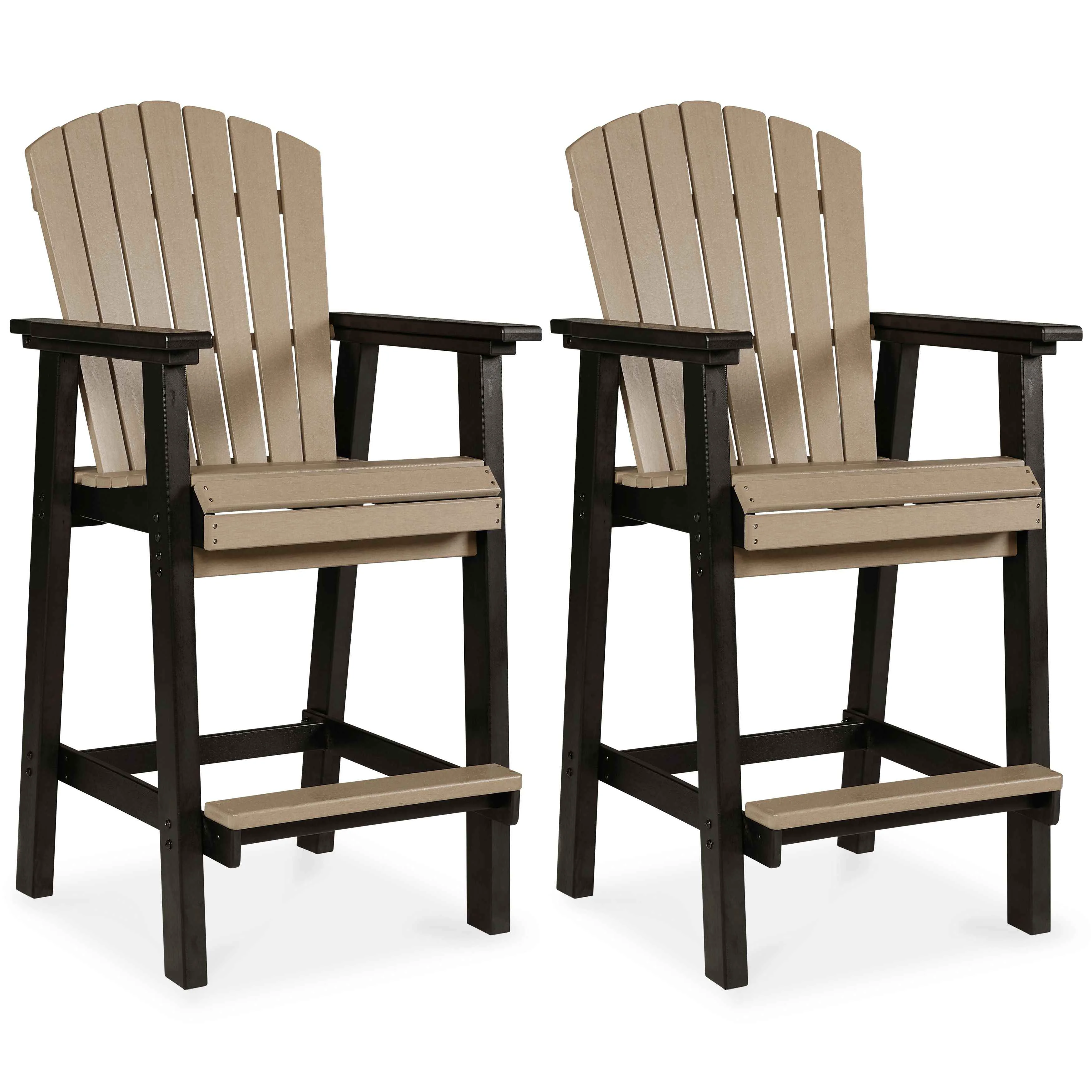 Premium Material Fairen Trail – Tall Barstool Set of 2 – Black Driftwood Original Design