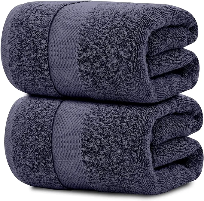 Exceptional White Classic Luxury Soft Navy Bath Sheet Towels Exclusive