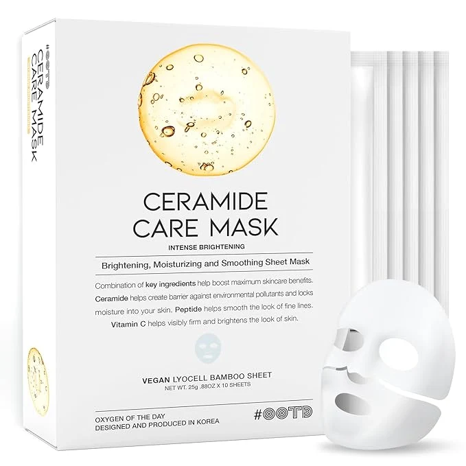 Original Design OOTD Ceramide Brightening Sheet Mask Reusable
