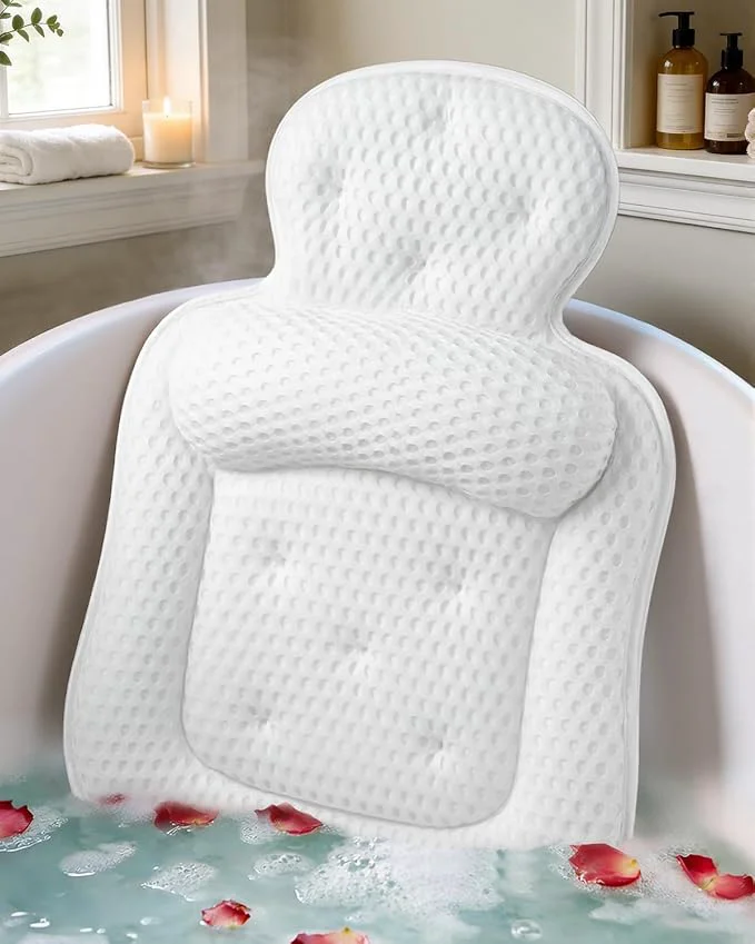 Soft Bath Pillows for Tub Comfortable Bathtub Cushion for Head and Neck Casual