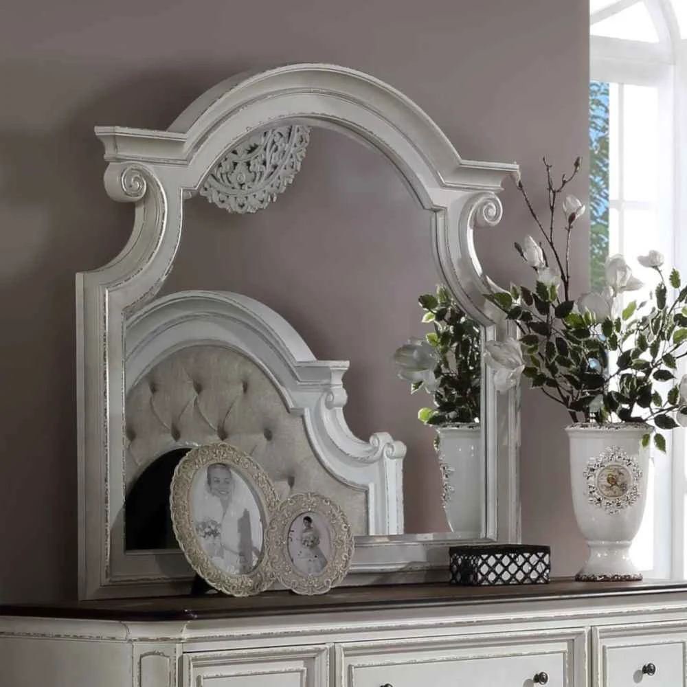 Selected Florian – Mirror – Antique White High-End