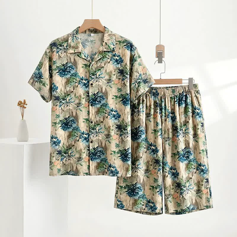 Detailed Ownkoti Unisex Floral Print Loungewear Set Dependable