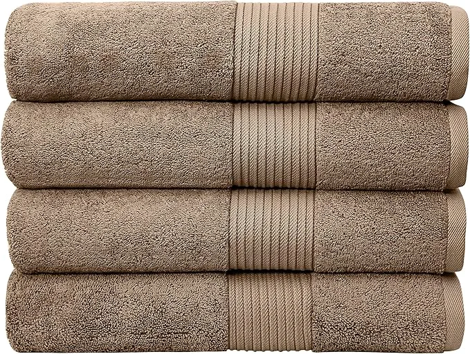Minimalist Luxury Oversized Bath Towels 650 GSM Soft Highly Absorbent Quick Dry Secure