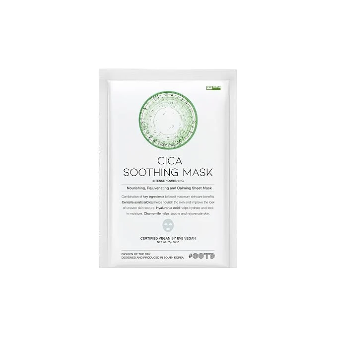 Selected OOTD Cica Calming Mask for Face Sensitive Irritated Skin Moisturizing Genuine