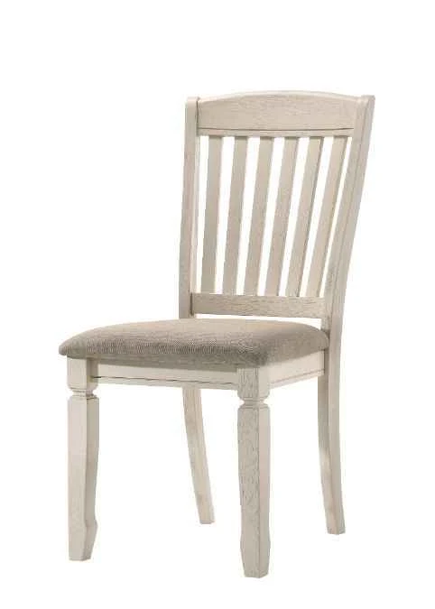 Artisan Fedele – Side Chair Set of 2 – Tan Fabric amp Cream Powerful