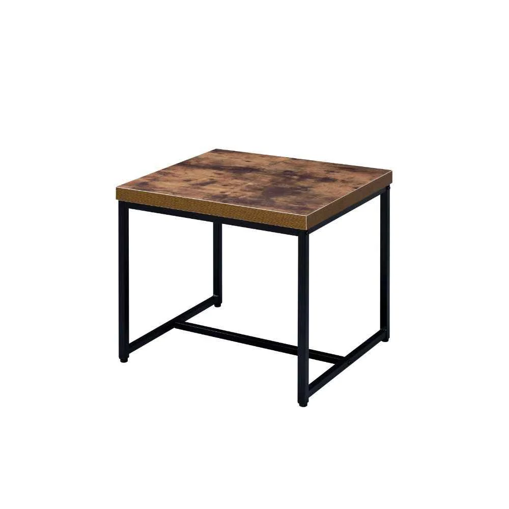Official Bob – End Table – Weathered Oak amp Black Fast