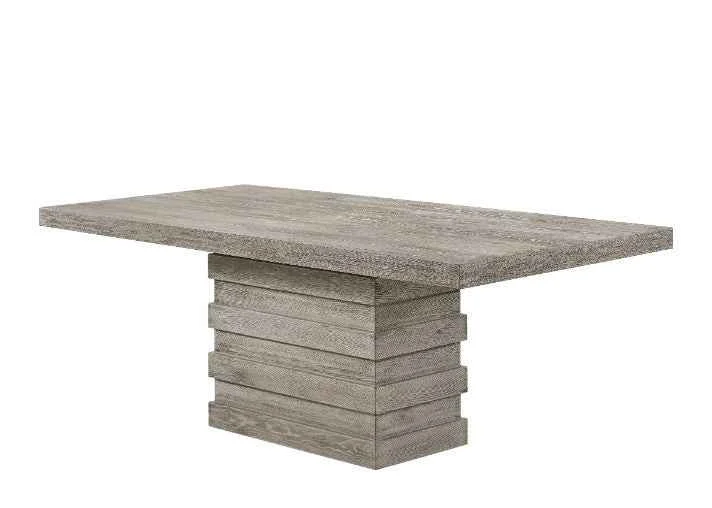 Secure Faustine – Dining Table – Salvaged Light Oak High-End