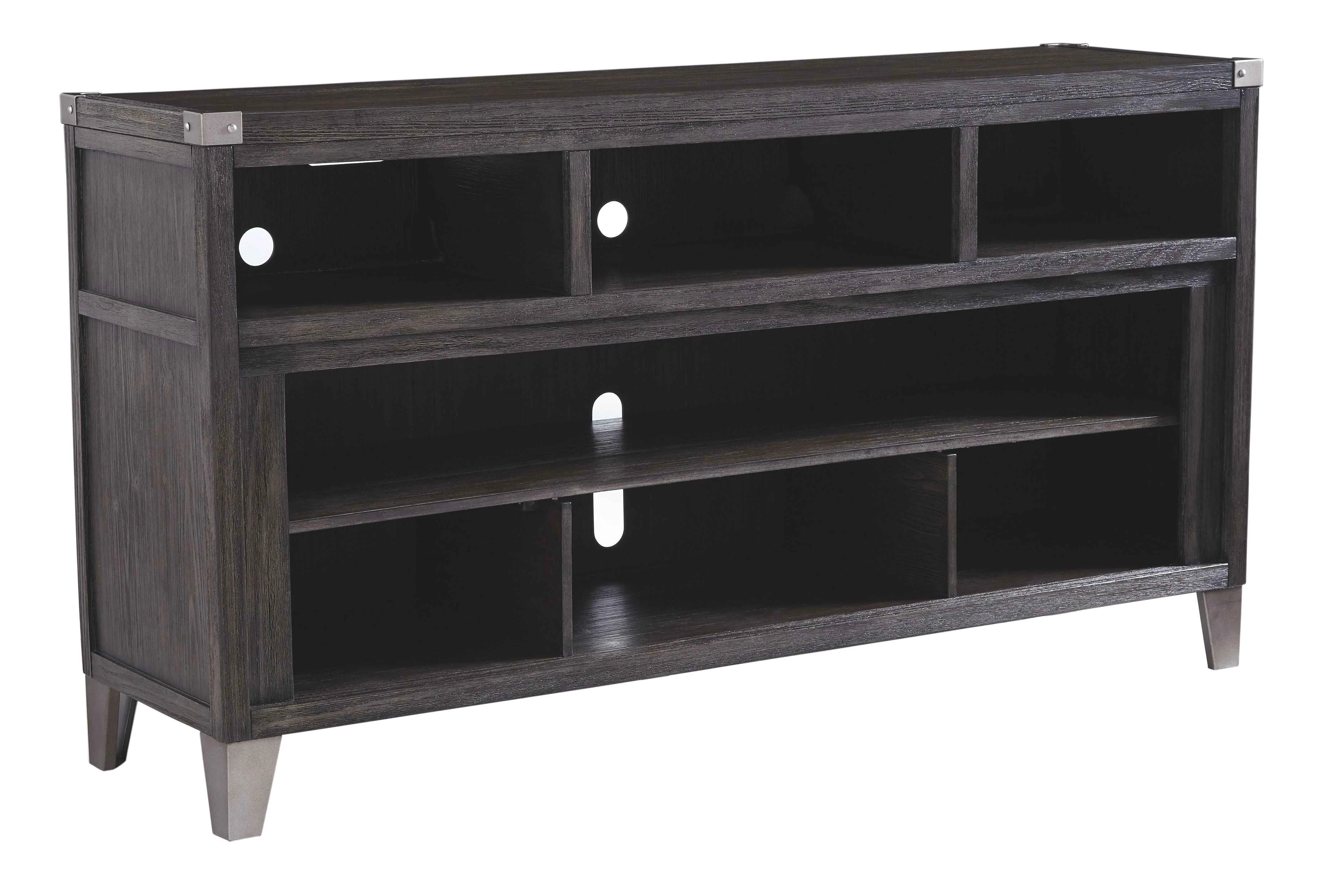 Minimalist Todoe – LG TV Stand w Fireplace Option – Gray Functional