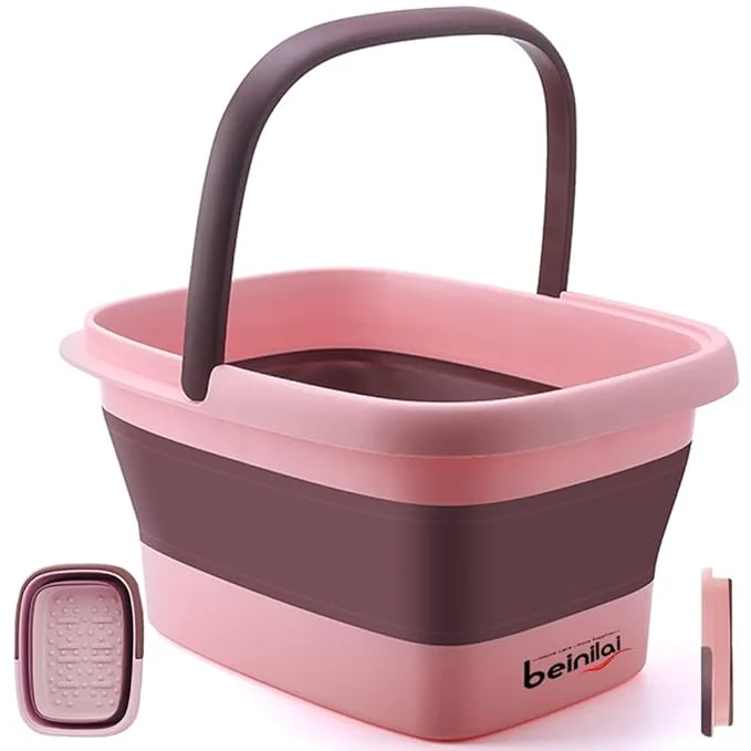 Safe Foot Bath Collapsible Foot Soak Tub Beinilai Collapsible Foot Bath Basin Minimalist