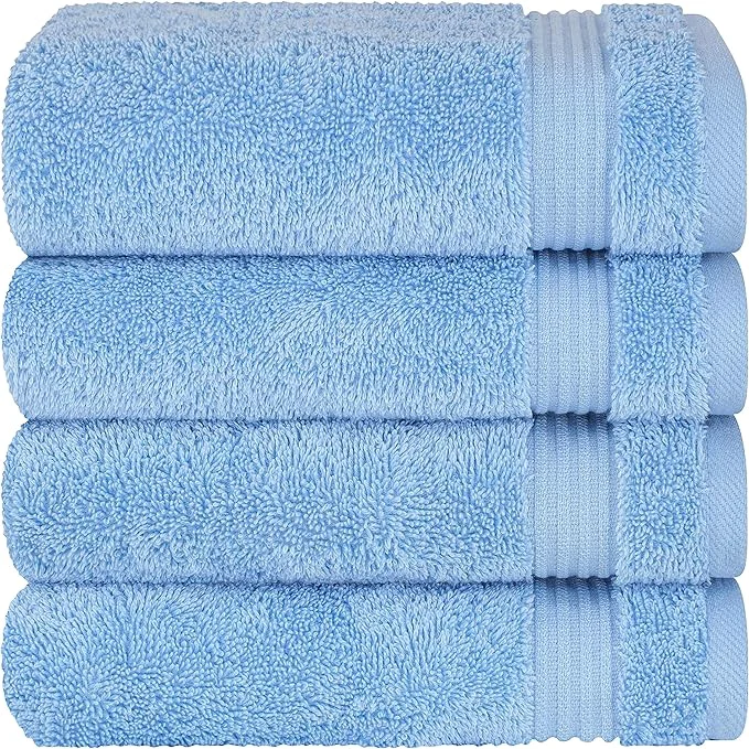Official Cotton Paradise Hand Towels for Bathroom Cotton Turkish 4 Piece Hand Minimalist
