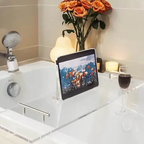 Fine Crafted Acrylic Bathtub Tray Clear Bathtub Caddy Bath Tray Table Next-Generation