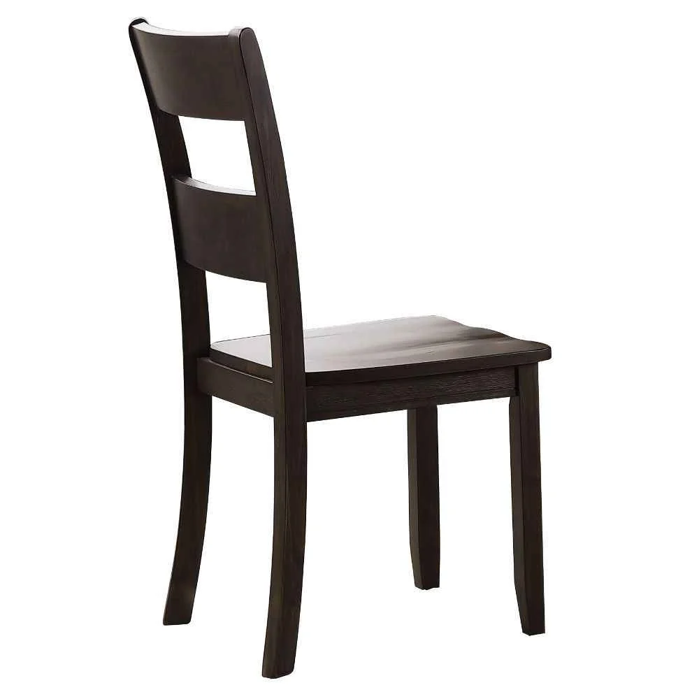 Contemporary Haddie – Side Chair Set of 2 – Distressed Walnut Prestigious