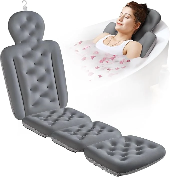 Easy-to-Use Full Body Bath Pillow for Bathtub Thick Bathtub Cushion Luxury Tub Pillow for