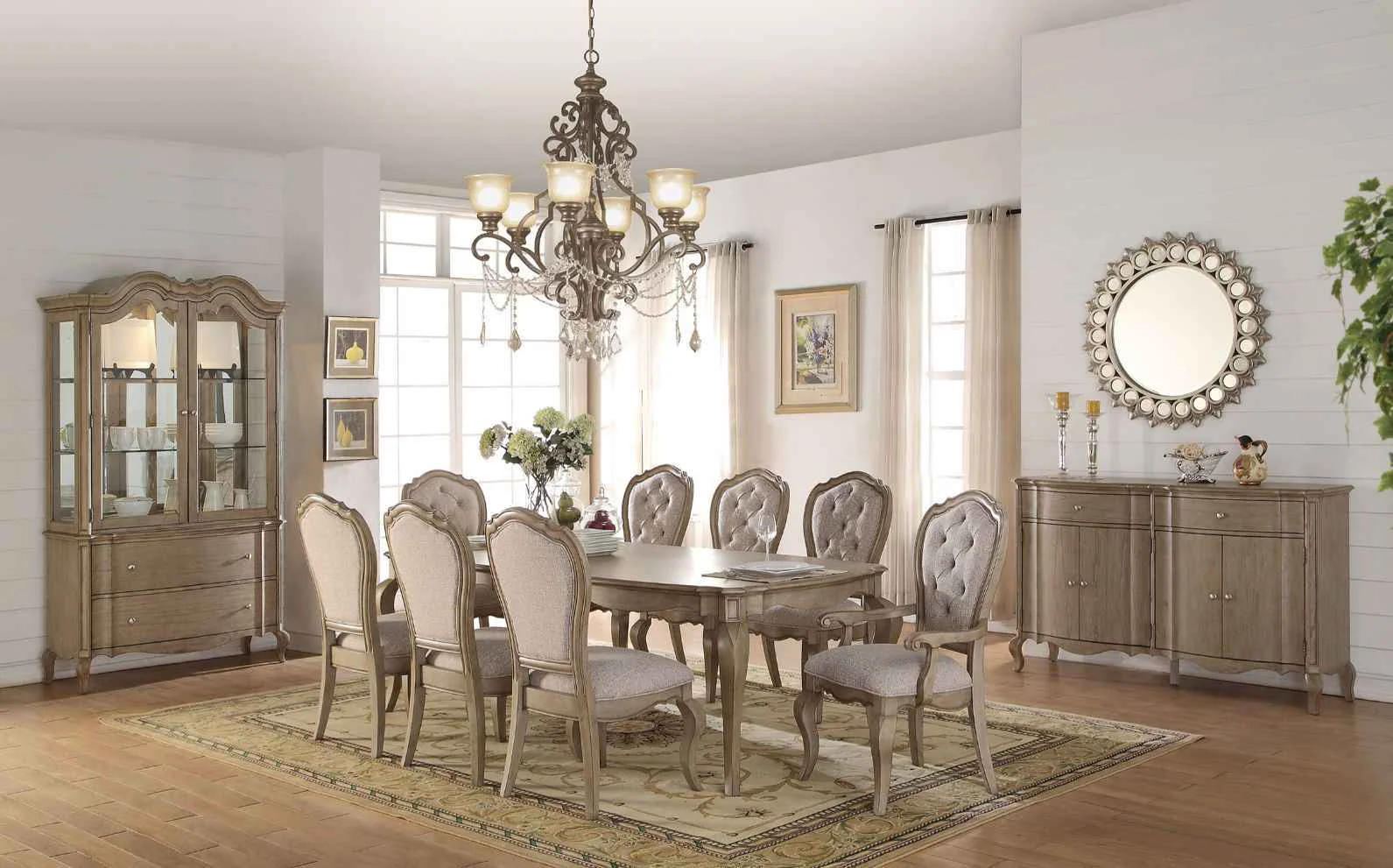Minimalist Chelmsford – Dining Table – Antique Taupe Effective