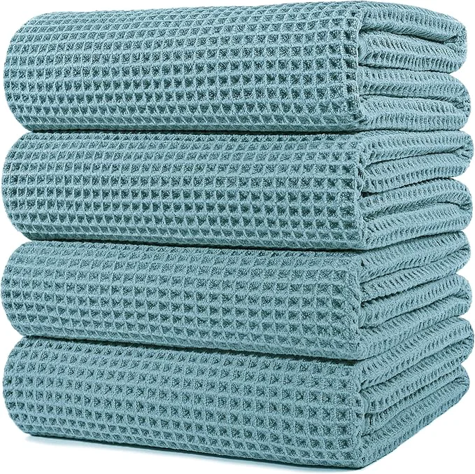 Stylish POLYTE 430 GSM Microfiber Oversize Quick Dry Lint Bath Towel 60 x 30 in Selected