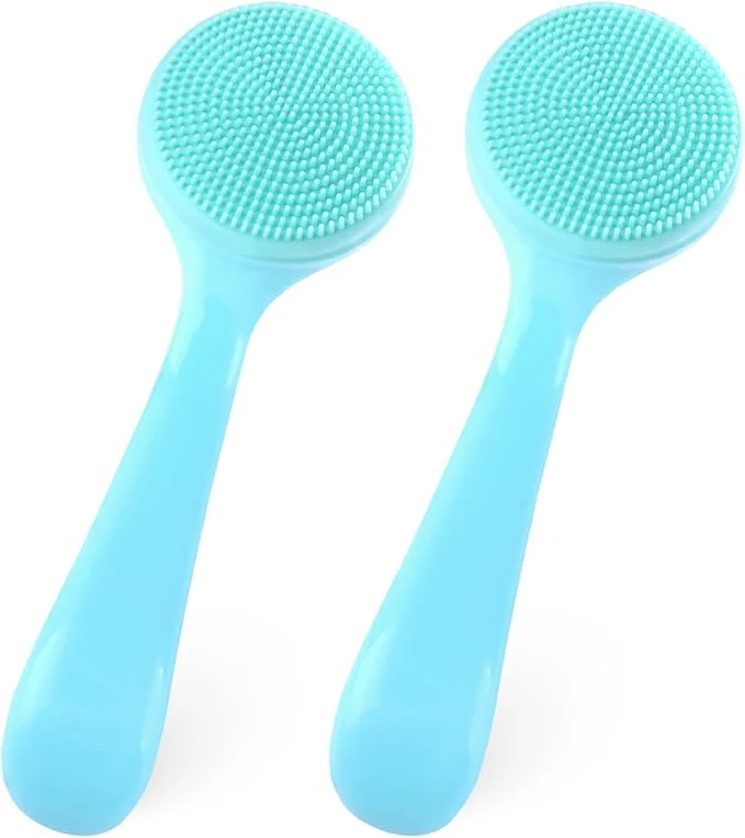 Detailed 2Pack Silicone Face Brush Manual Face Scrub Brush Soft Facial Brushes Unique