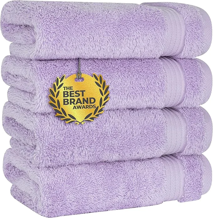 Eco-Friendly Cotton Paradise Hand Towels for Bathroom Cotton Turkish 4 Piece Hand Selected