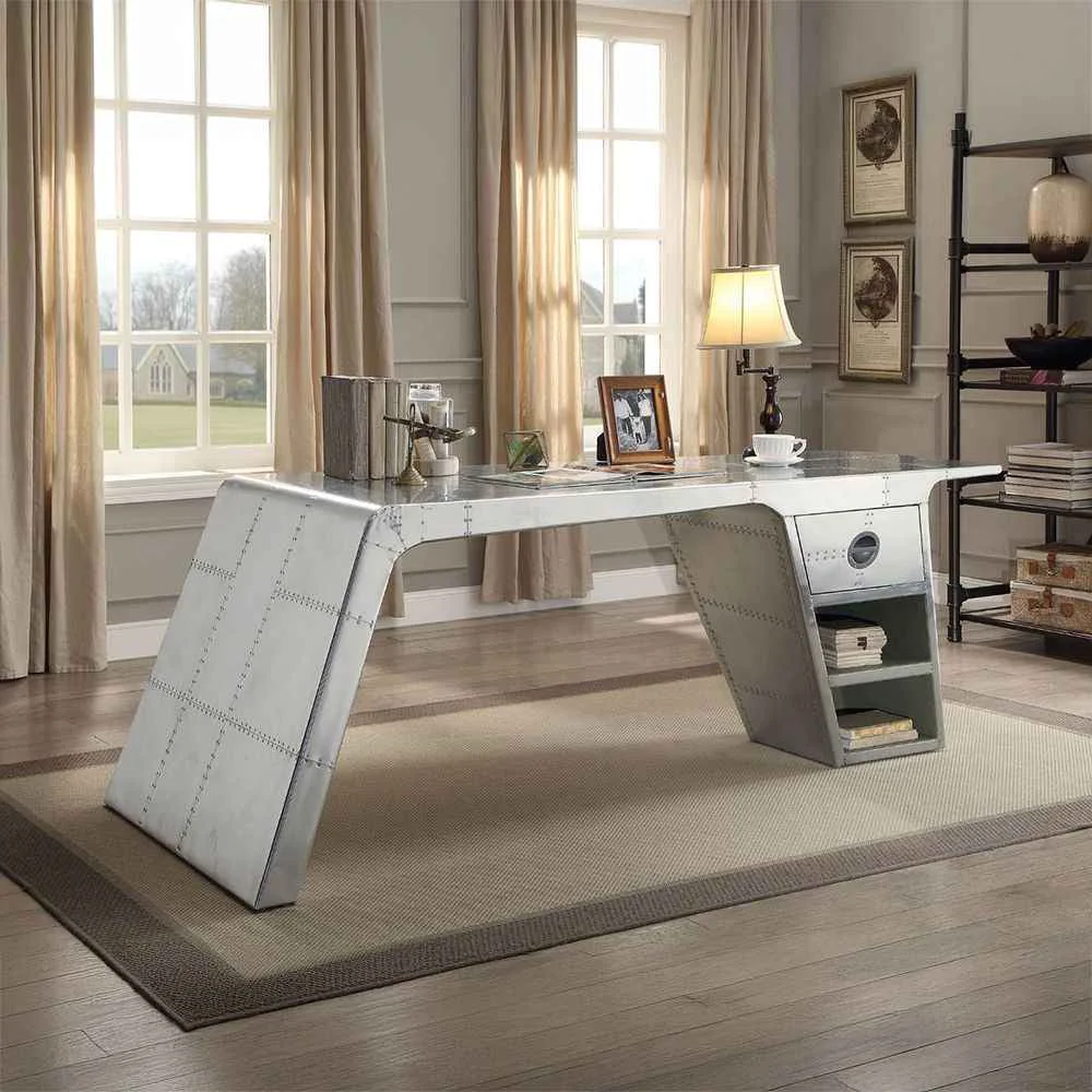 Elegant Brancaster – Writing Desk – Metallic Stylish
