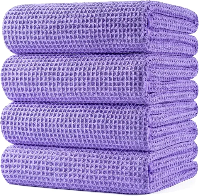 Enhanced POLYTE 430 GSM Microfiber Oversize Quick Dry Lint Bath Towel 60 x 30 in Smart
