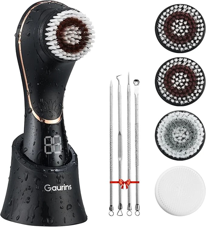 Original Design Facial Cleansing Brush Face Scrubber Exfoliator Rechargeable IPX7 Waterproof Prestigious