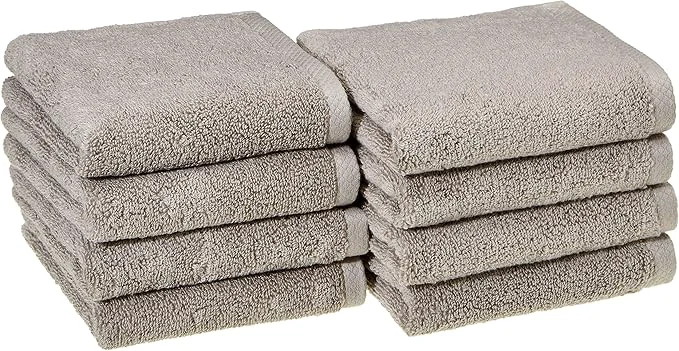 Fine Amazon Basics Cotton Lightweight Quick-Dry Hand Towel High-End