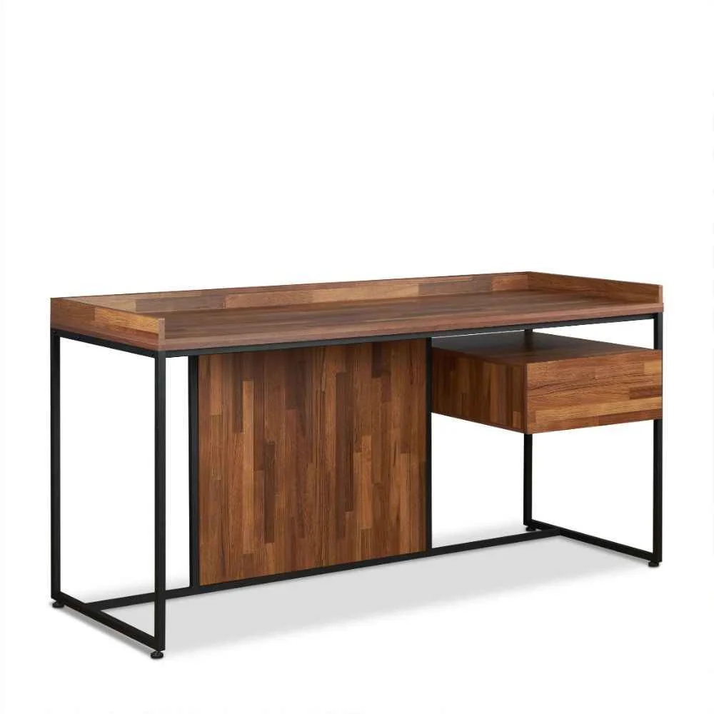 Crafted Sara – Writing Desk – Walnut amp Sandy Black Functional